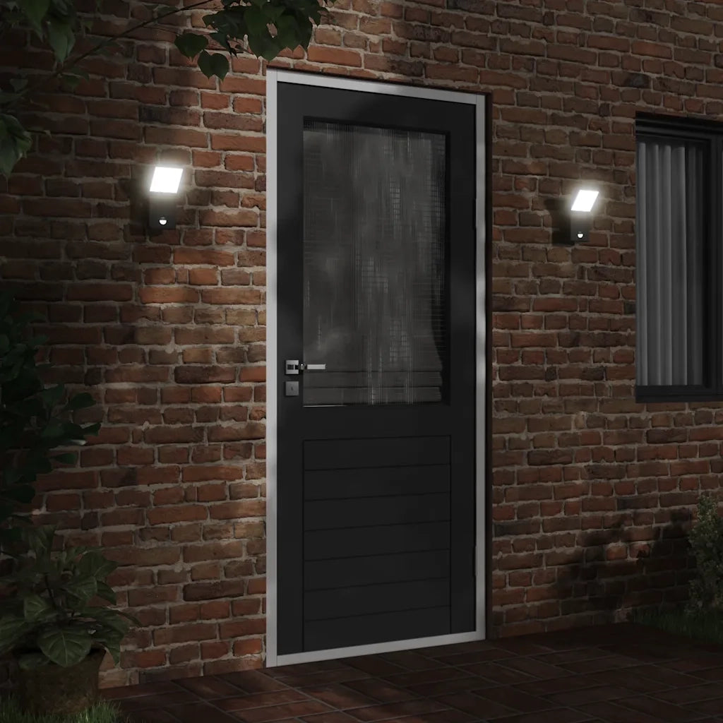 Applique con LED e Sensore Nera in Alluminio Pressofuso CFW4514061