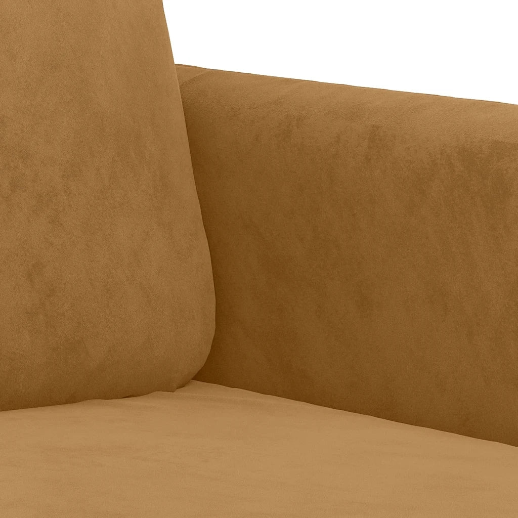 Poltrona | Sedia Relax Marrone 60 cm Velluto