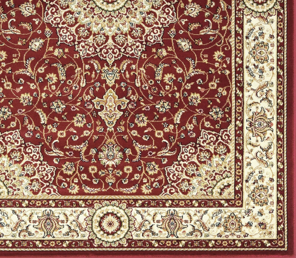 Tappeto BABIL cm.80x240 disegno classico orientale colore rosso e crema