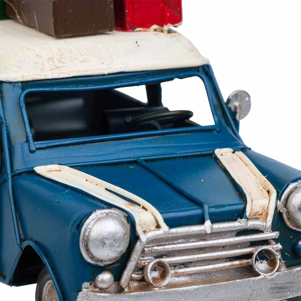 Auto in metallo blu 16x7,5x10h
