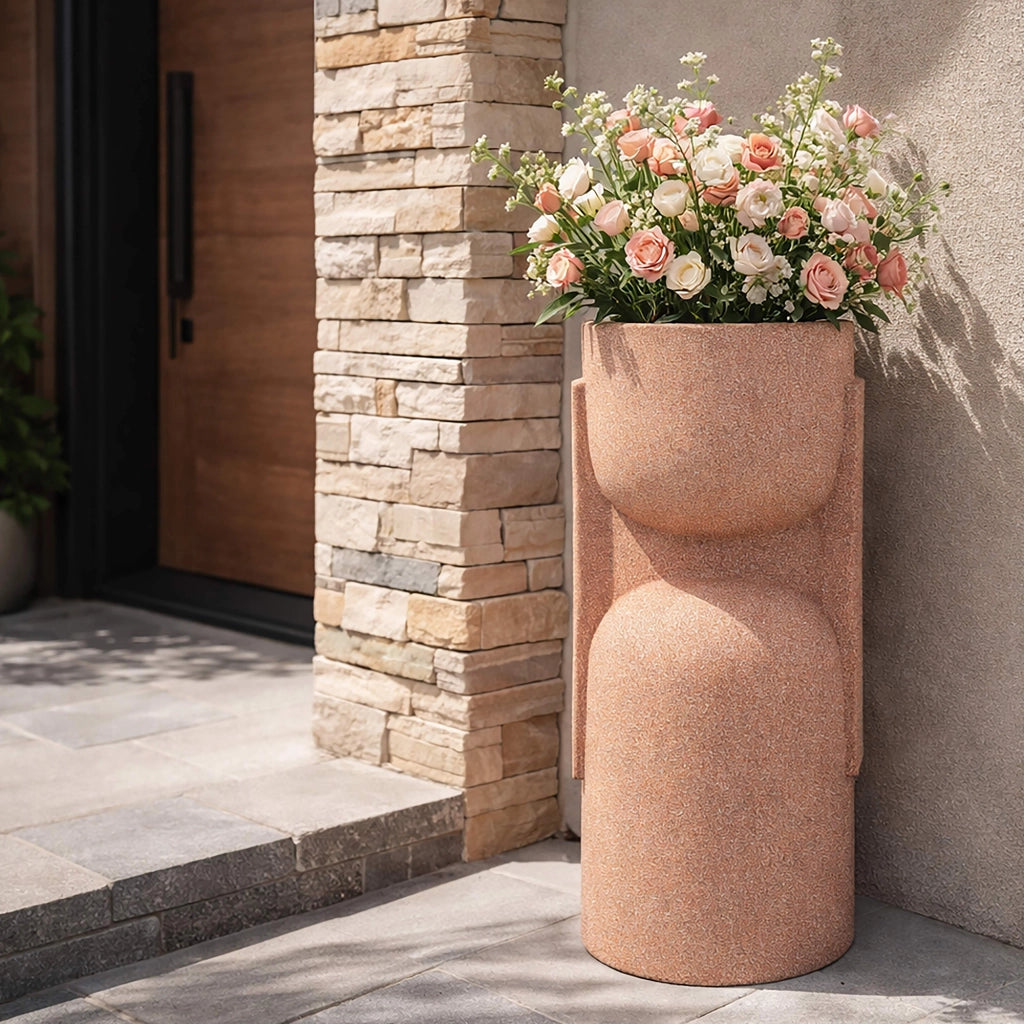 Fatone, Vaso Finitura Geometrica, Rosa