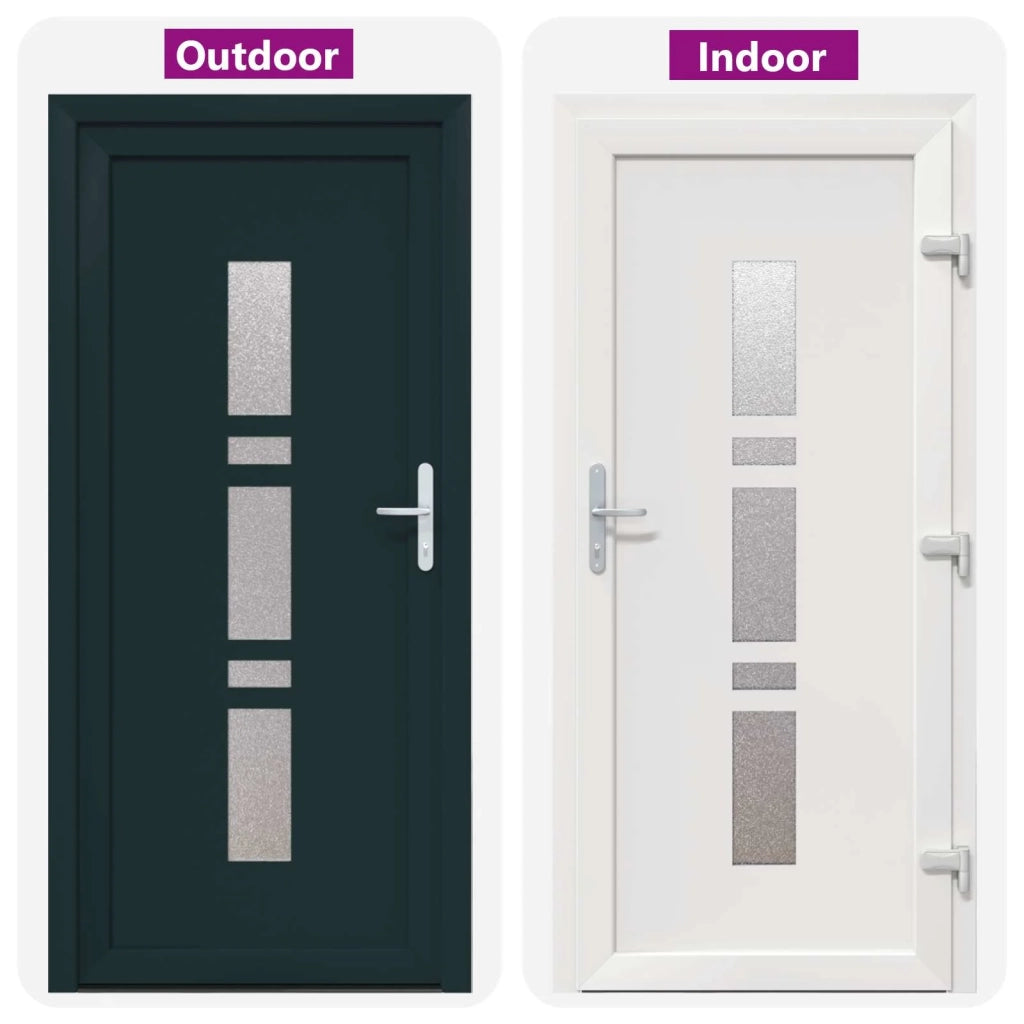 Porta Frontale Antracite 98 x 200 cm PVC 3445740