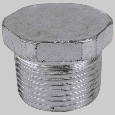 TAPPO MASCHIO ESAGONALE ACCIAIO  3/8     MADE IN ITALY
