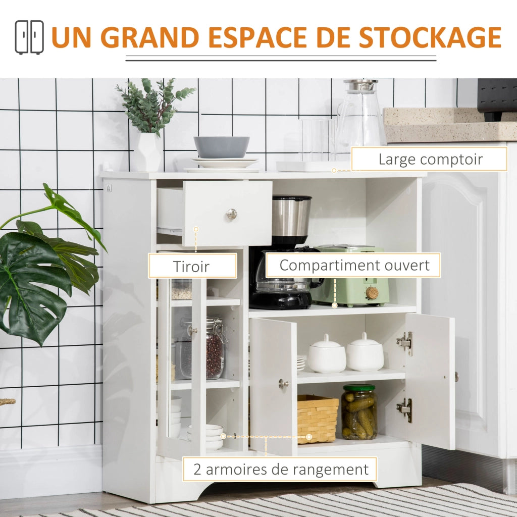 Buffet da cucina ¨C Minimal ¨C 80x30x82 bianco
