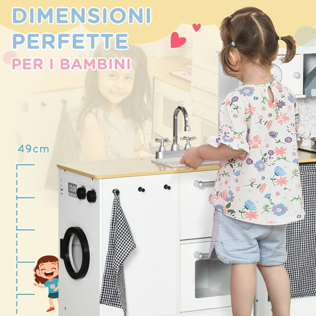 Cucina Giocattolo per Bambini con Luci e Suoni ¨C Zephmum ¨C MDF e PP