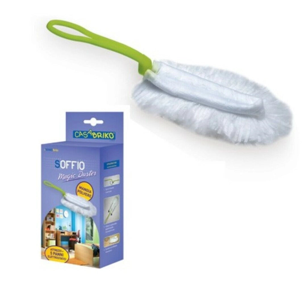 Piumino Soffio Magico Duster 1 Manico E 5 Panni Set 5 Pezzi - Casabriko