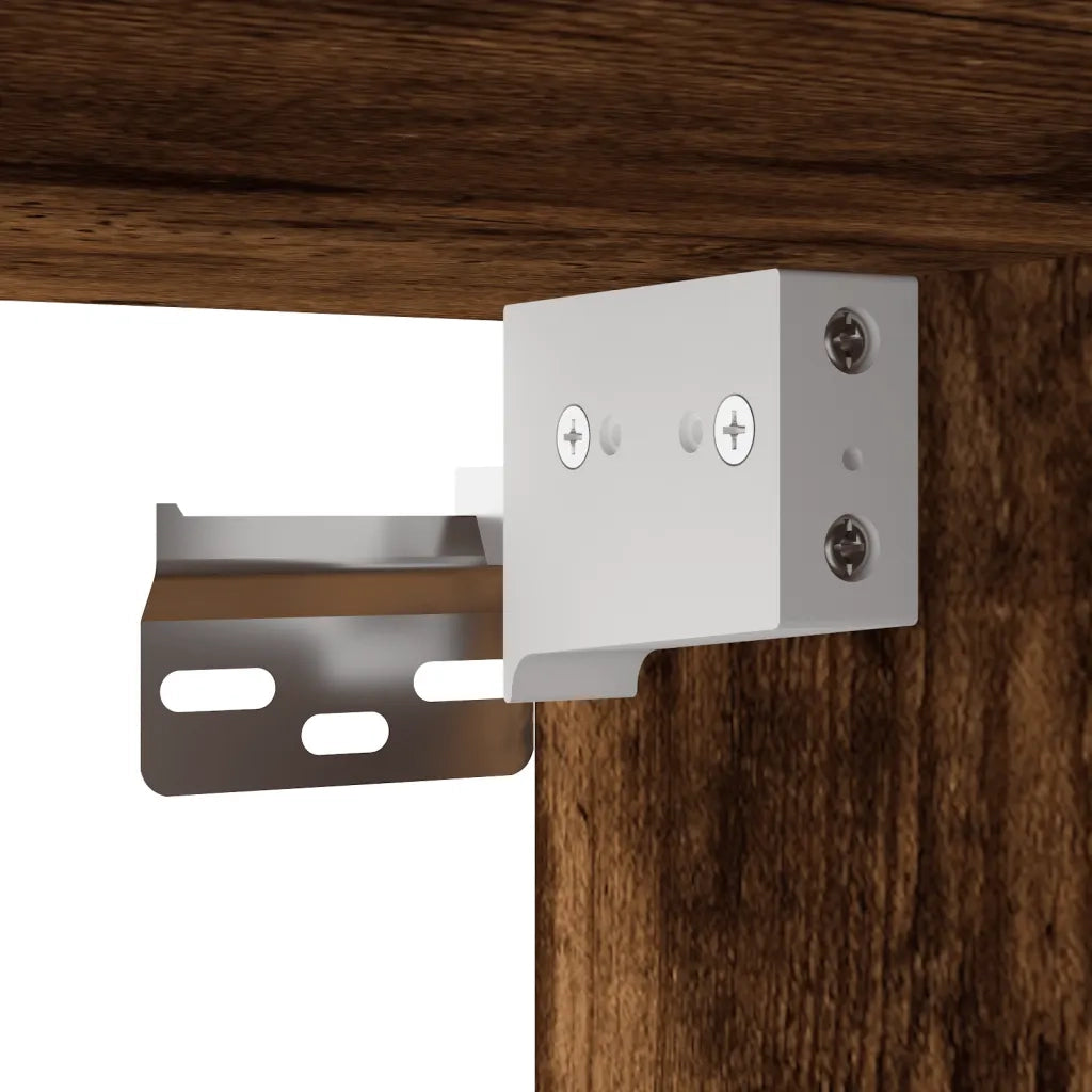 Armadietto a Muro Rovere Fumo 60x31x70 cm in Legno Multistrato 829897