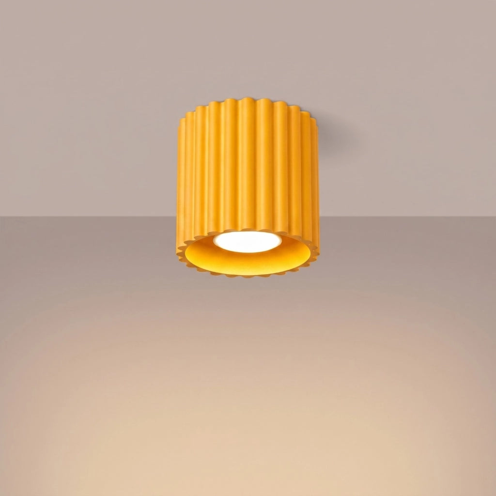 Plafoniera AURA 1 giallo GU10
