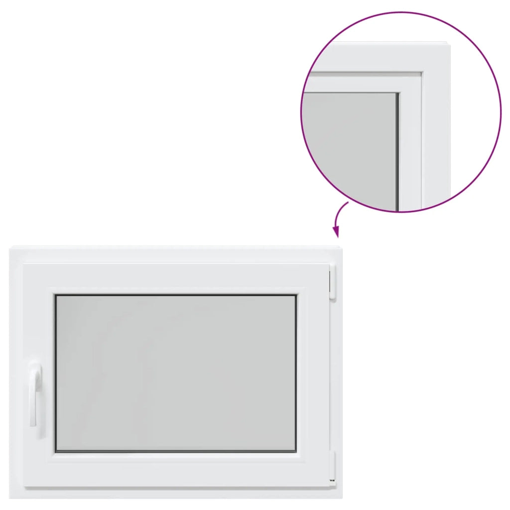 Finestra per Soffitta RISOR Bianco 80 x 70 cm PVC e Vetro 42047242