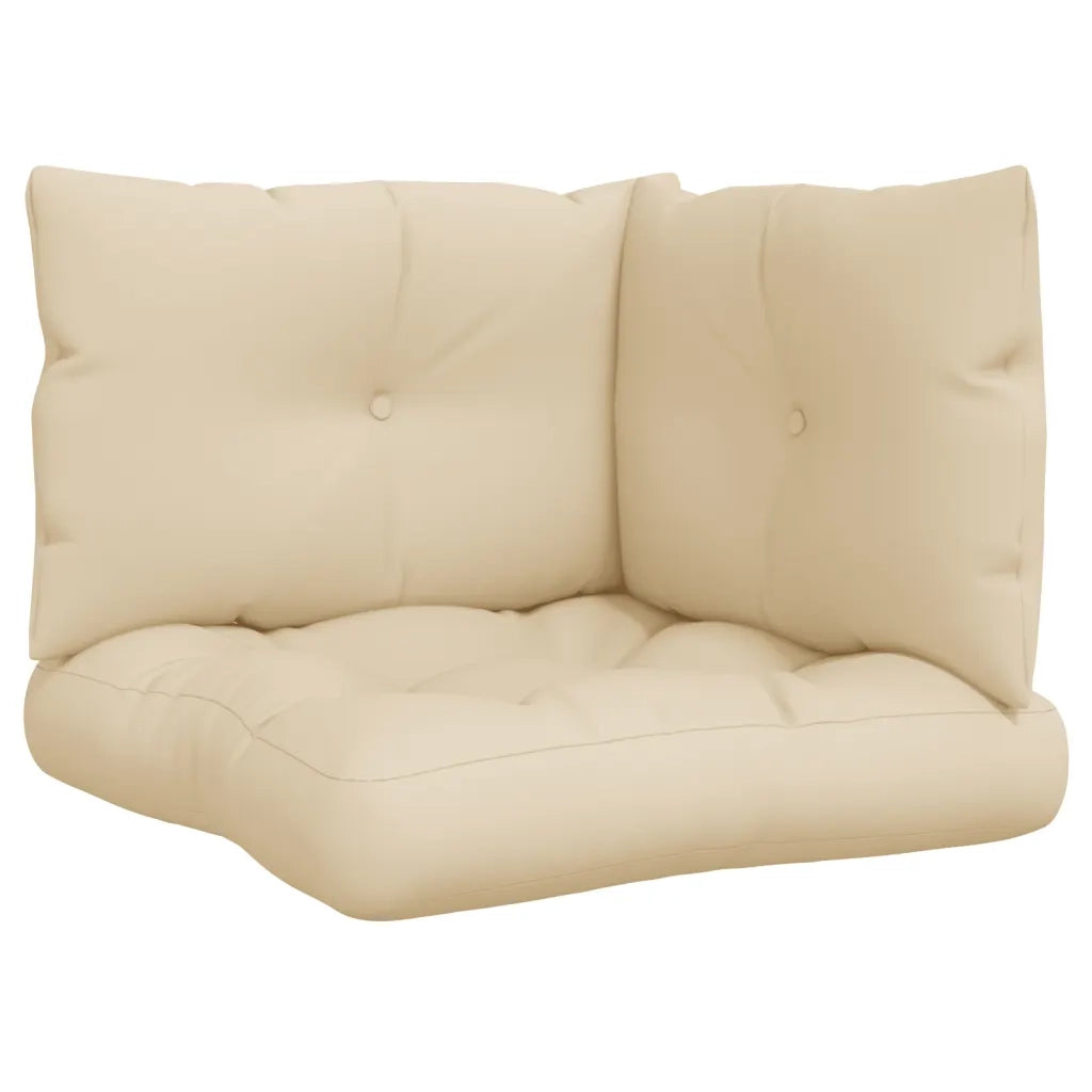 Cuscini per Pallet 3 pz | Cuscini per sedie Beige in Tessuto