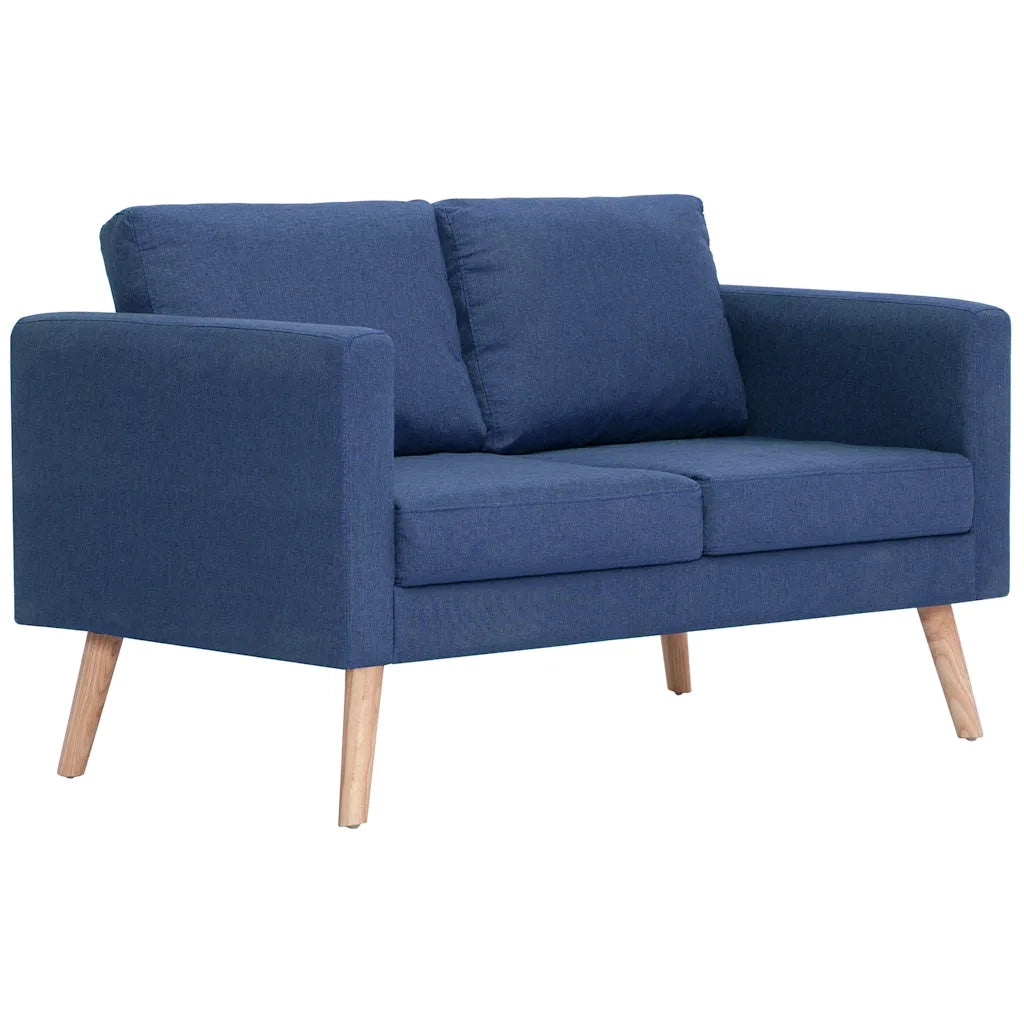 Set Divani 2 pz in Tessuto Blu 276853