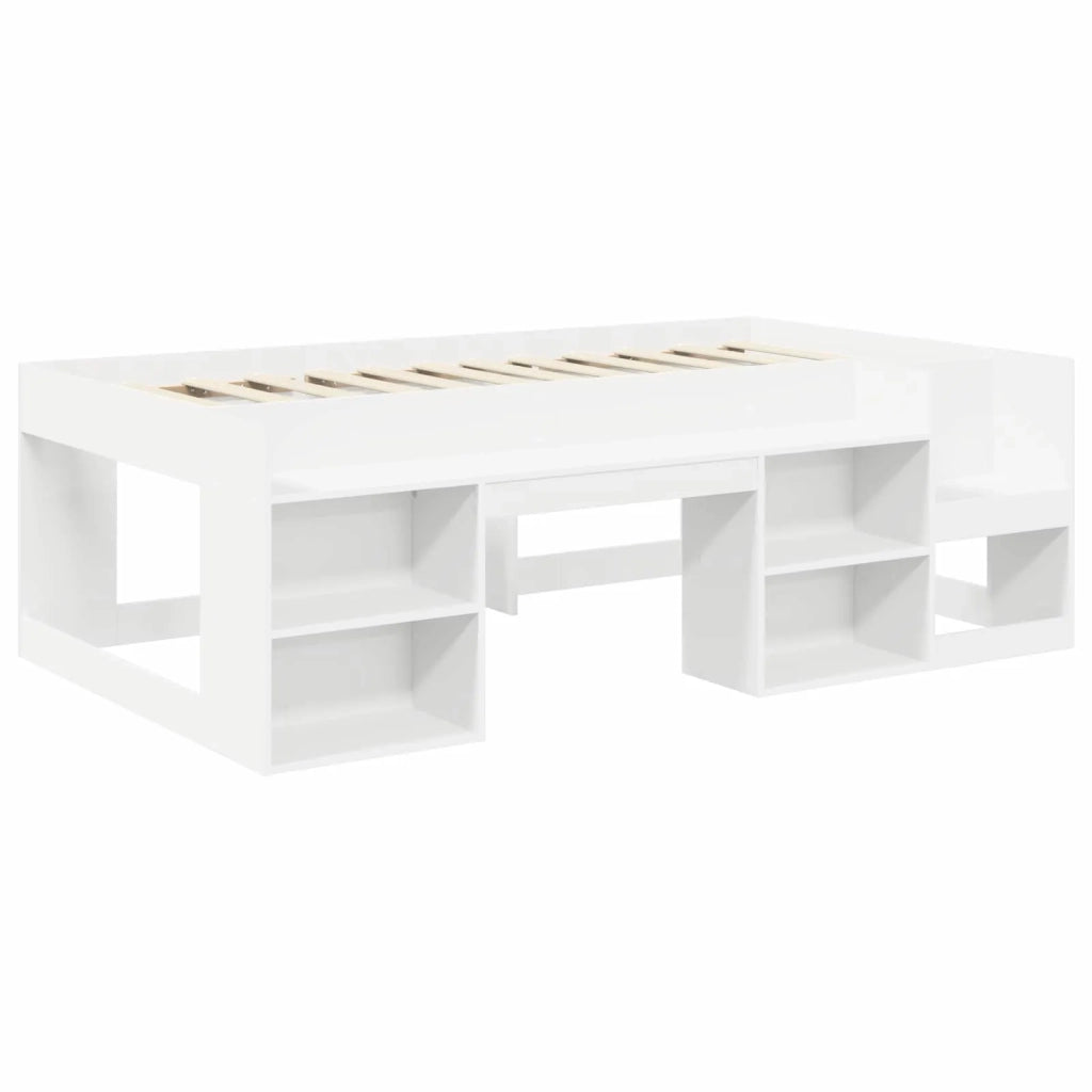 Letto con Tunnel 3 pz Bianco e Rosso Legno ingegnerizzato 3423609