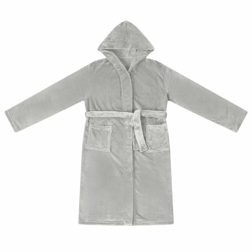 Accappatoio con Cappuccio Grigio s Flanella CFW6672561