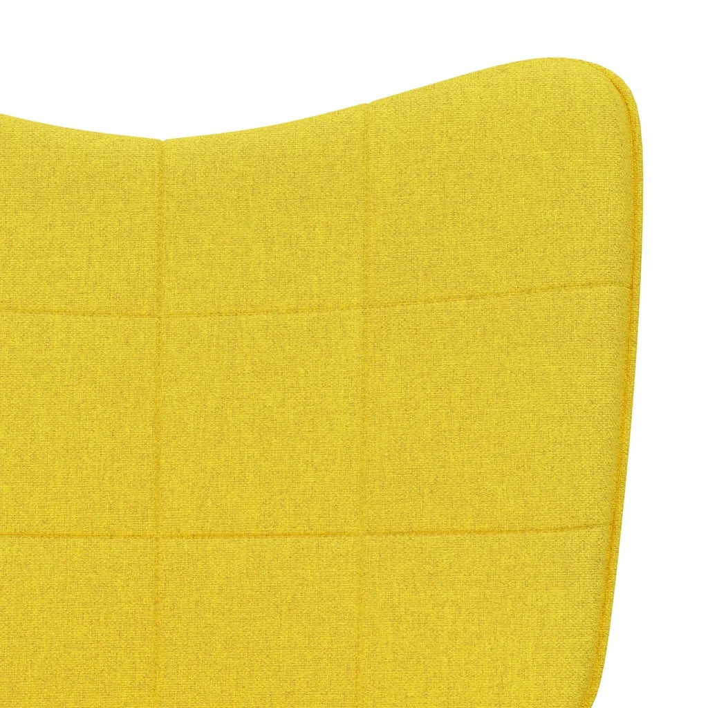 Poltrona | Sedia Relax Giallo Senape in Tessuto