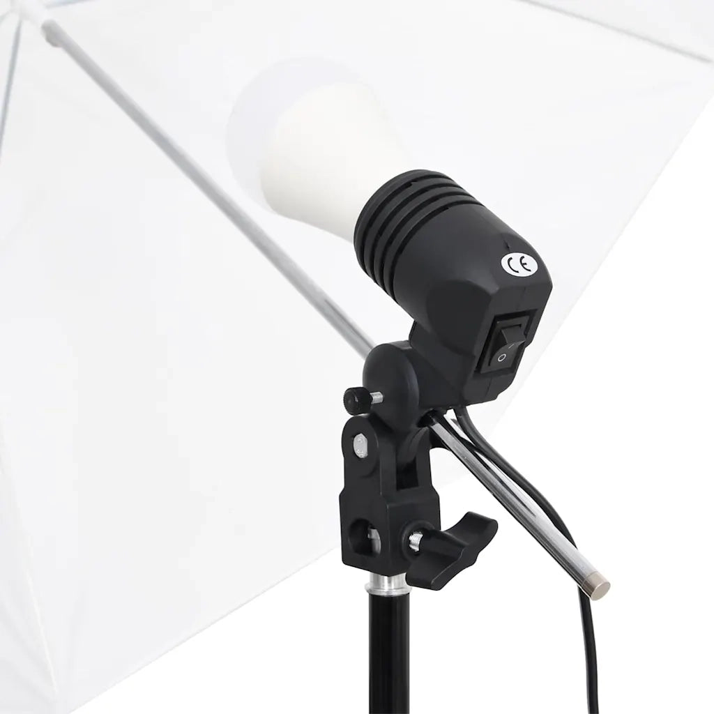 Kit per Studio Fotografico con Set di Luci e Fondale 3094652