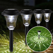 Illuminazione per giardino alimentata da energia solare 8 pezzi illuminazione pedonale acqua resistente accensione automatica spegnimento esterno illuminazione per giardino terrazza prato