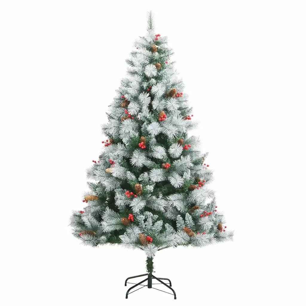 Albero di Natale artificiale Verde e bianco 240 cm 3395201