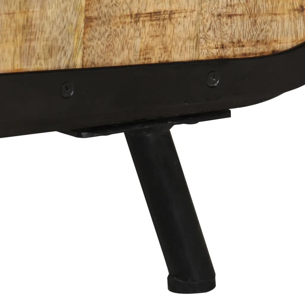 Mobile TV | Armadietto TV | Mobile Porta TV 110x30x45 cm in Legno Massello di Mango Grezzo