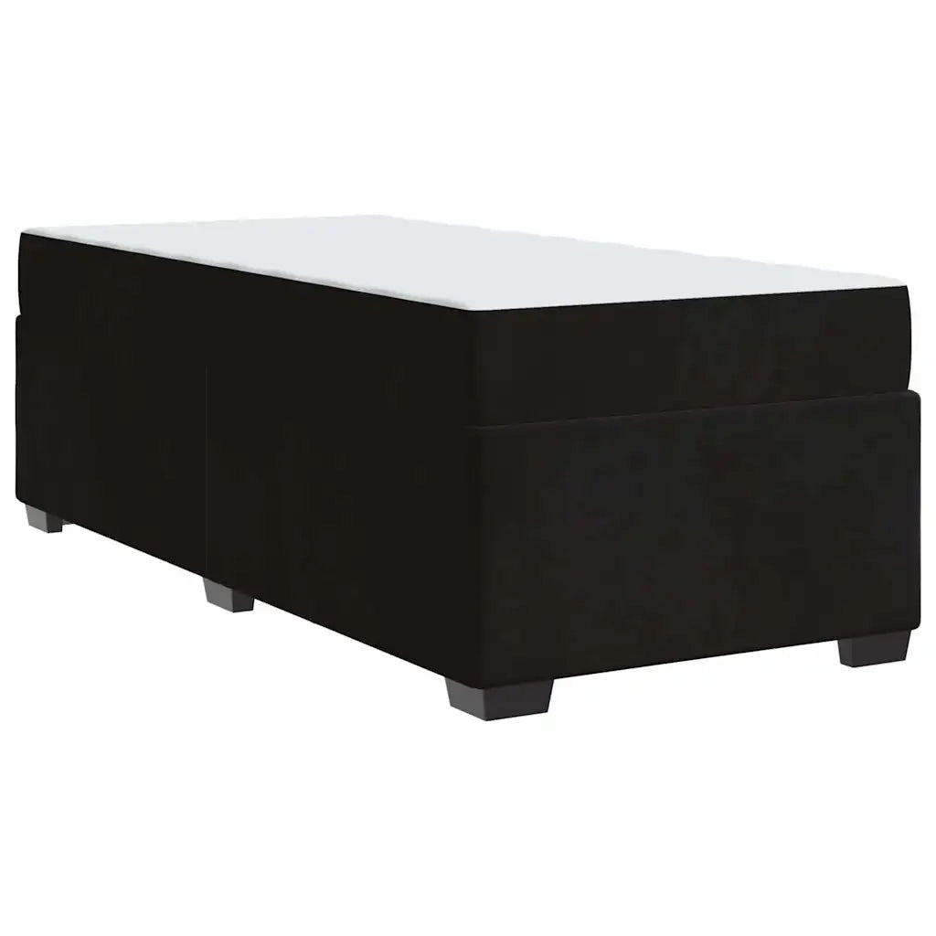 Struttura del letto con materasso Nero 100 x 200 cm Tessuto 3399274