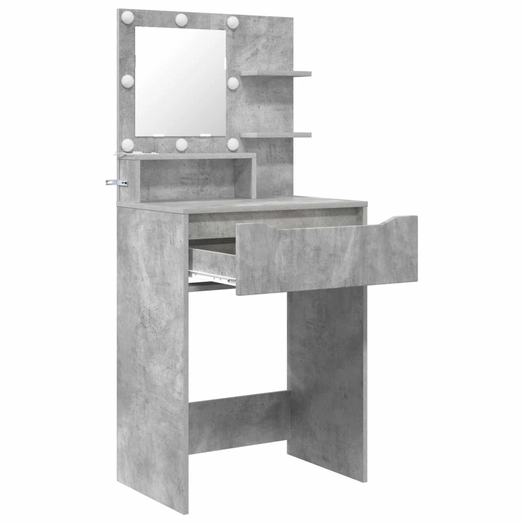 Tavoli da Trucco per Camera da Letto Grigio cemento 888990