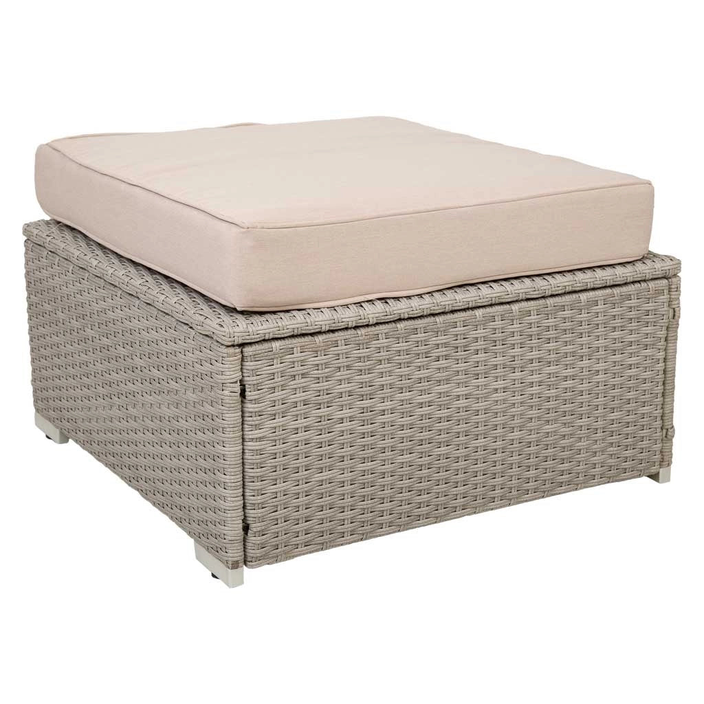 Set tavolo, divano, poltrona e poggiapiedi