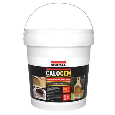 ADESIVO REFRATTARIO 'CALOCEM' SOUDAL 2,5 kg - Grigio scuro - SOUDAL