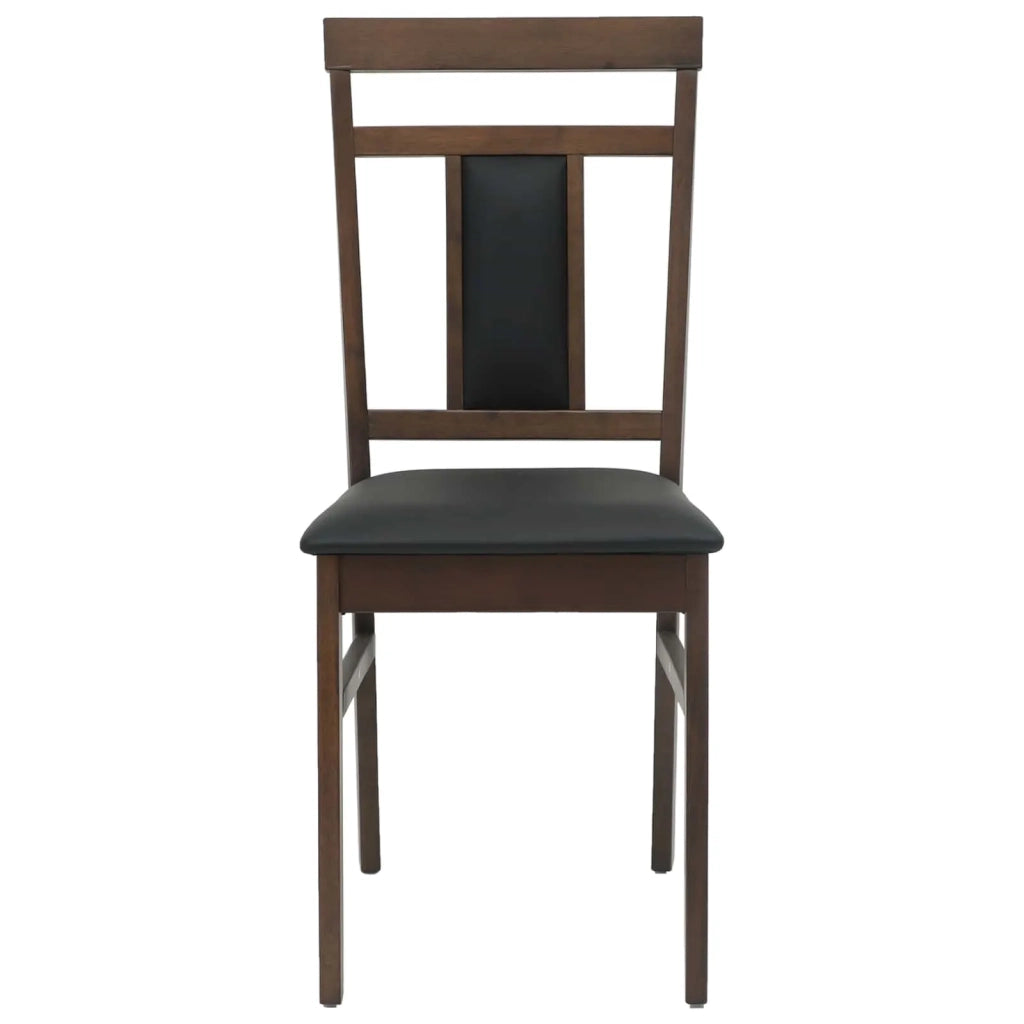 Sedia da pranzo 2 pcs Marrone chiaro e nero