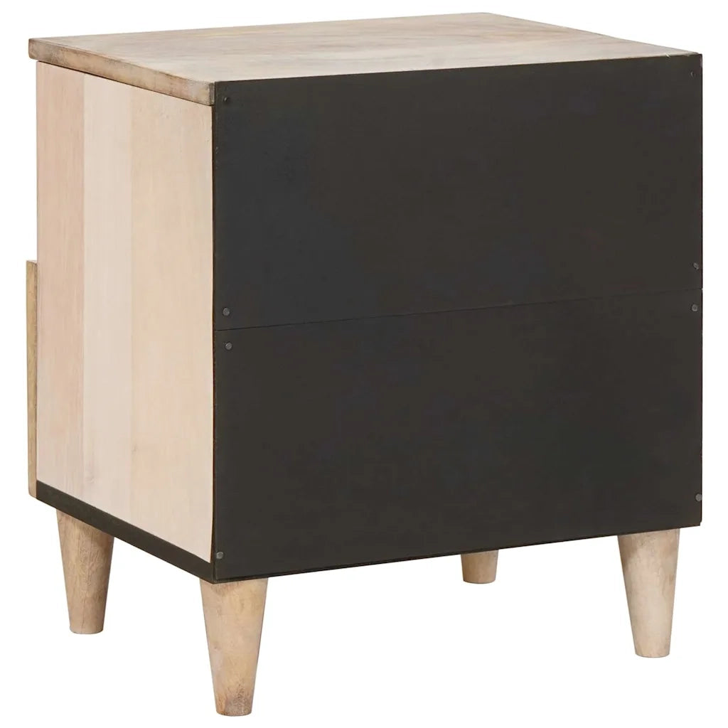 Set di 2 Comodini | Armadio da Notte | Mobiletto da notte Bianco 40 x 33 x 46 cm