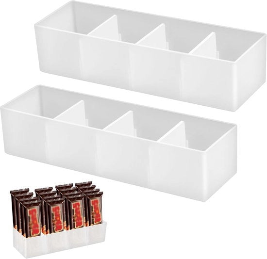 Scheidimenti trasparenti per armadi cucina - organizzatore cucina - 2 pezzi