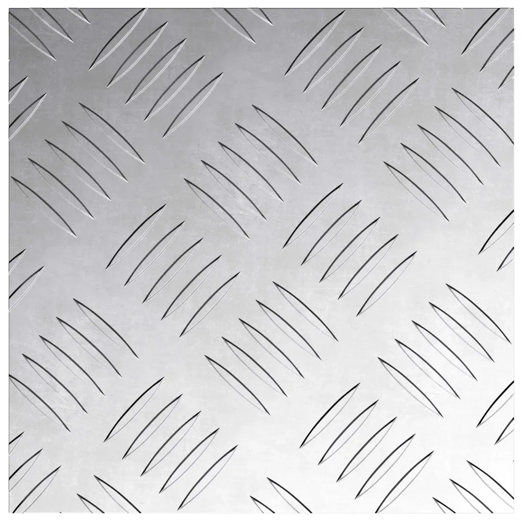 Gradini per Scale Quadrato 2 pz | Tappetini per scale autoadesivi Argento 20 x 20 cm Alluminio