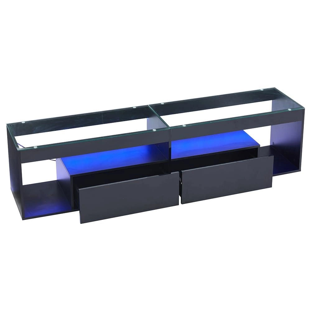 Mobile TV nero - Xylo - 2 cassetti LED per 70"