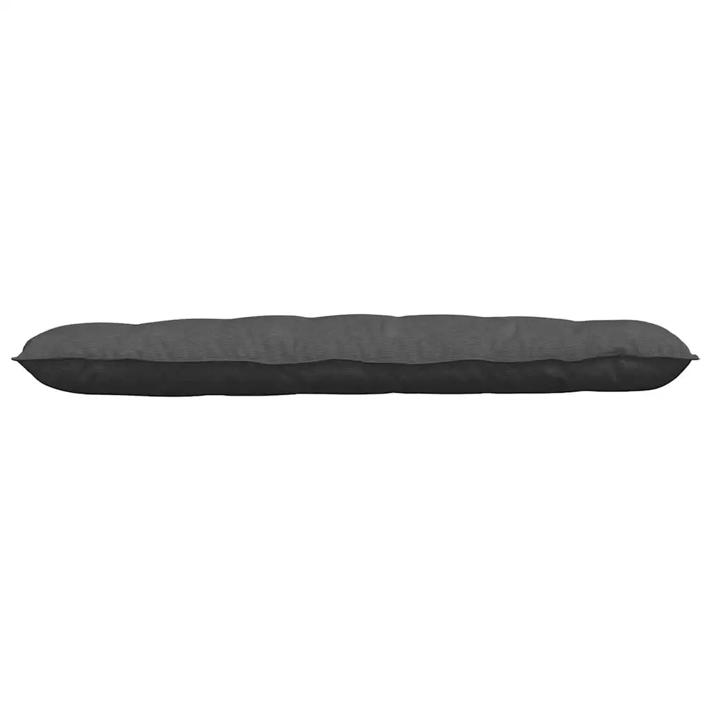 Cuscino per Schiena | Cuscino dorsale Grigio scuro 160 x 50 cm Tessuto in Cords