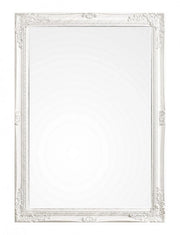 Specchio Legno Bianco Classico da Parete 72x102 cm - HALL