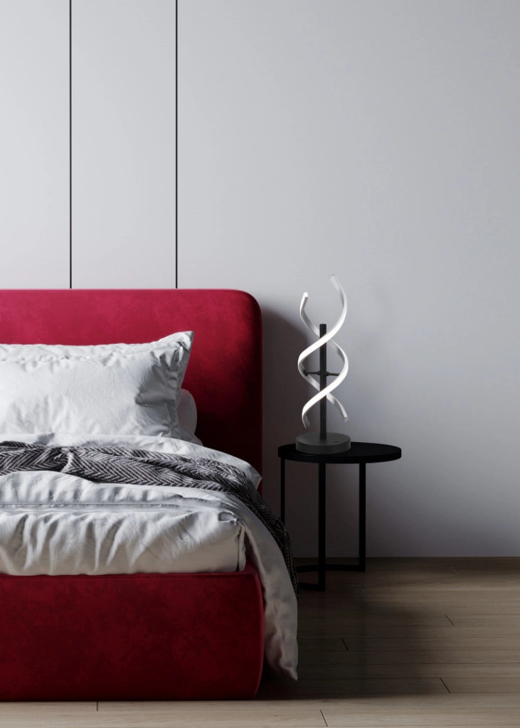 Lampada da tavolo Trio Sequence LED dimmerabile argento