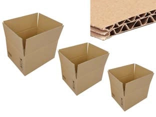 SCATOLA CARTONE PER IMBALLO AMERICANA DOPPIA ONDA- - mm.600x400x400 - 10 pezzi