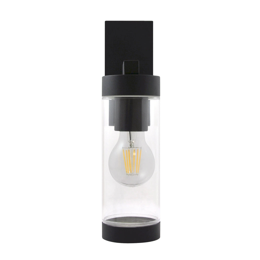 Applique esterna SPECTRA E27 nero opaco Polux 312334