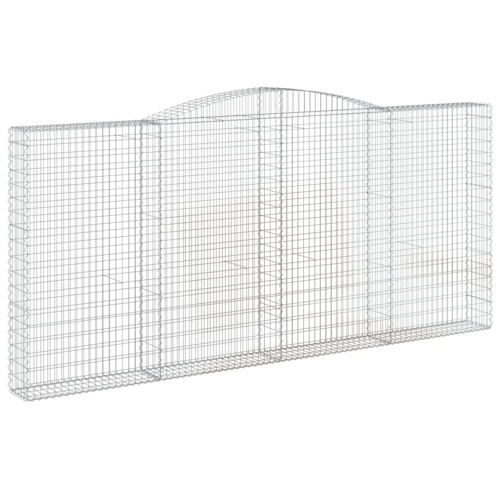 Cesti Gabbioni ad Arco 9 pz 400x30x180/200 cm Ferro Zincato 3146925