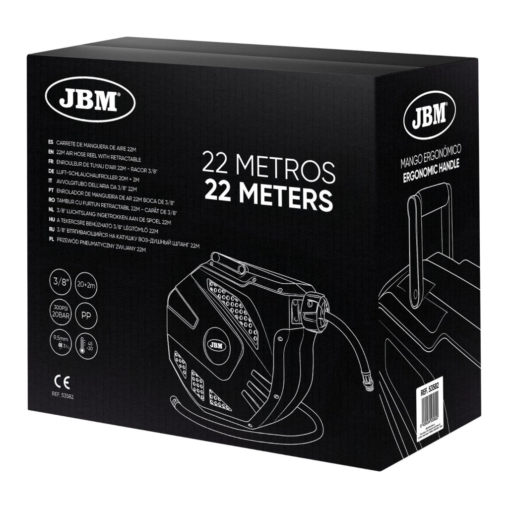 AVVOLGITUBO PROLUNGA ARIA COMPRESSA DA 20+2MT- BLU JBM 53582
