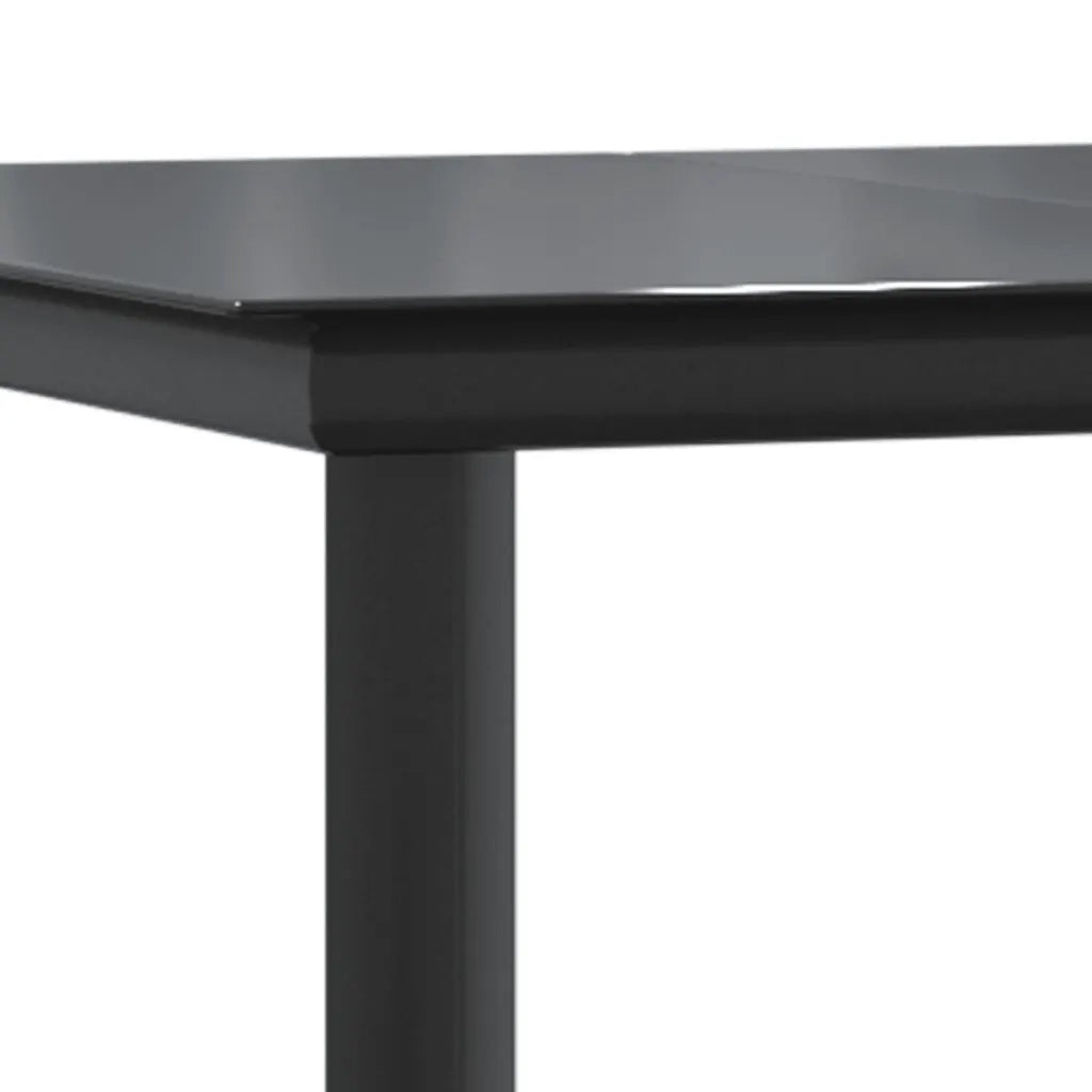 Set da Bistr¨° 3 pz | Set Salotto da Giardino con Cuscini Nero in Polyrattan