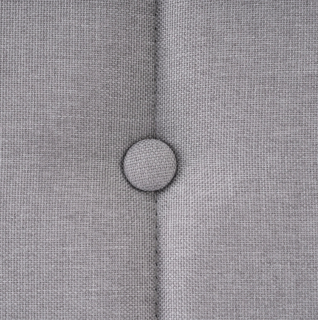 Letto singolo imbottito grigio con ricarica USB e Tipo-C 90x200 cm