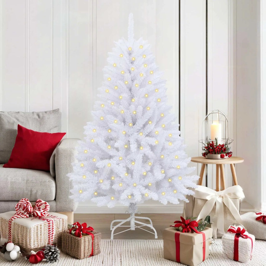 Albero di Natale artificiale Bianco 150 cm PVC e Metallo 3210080