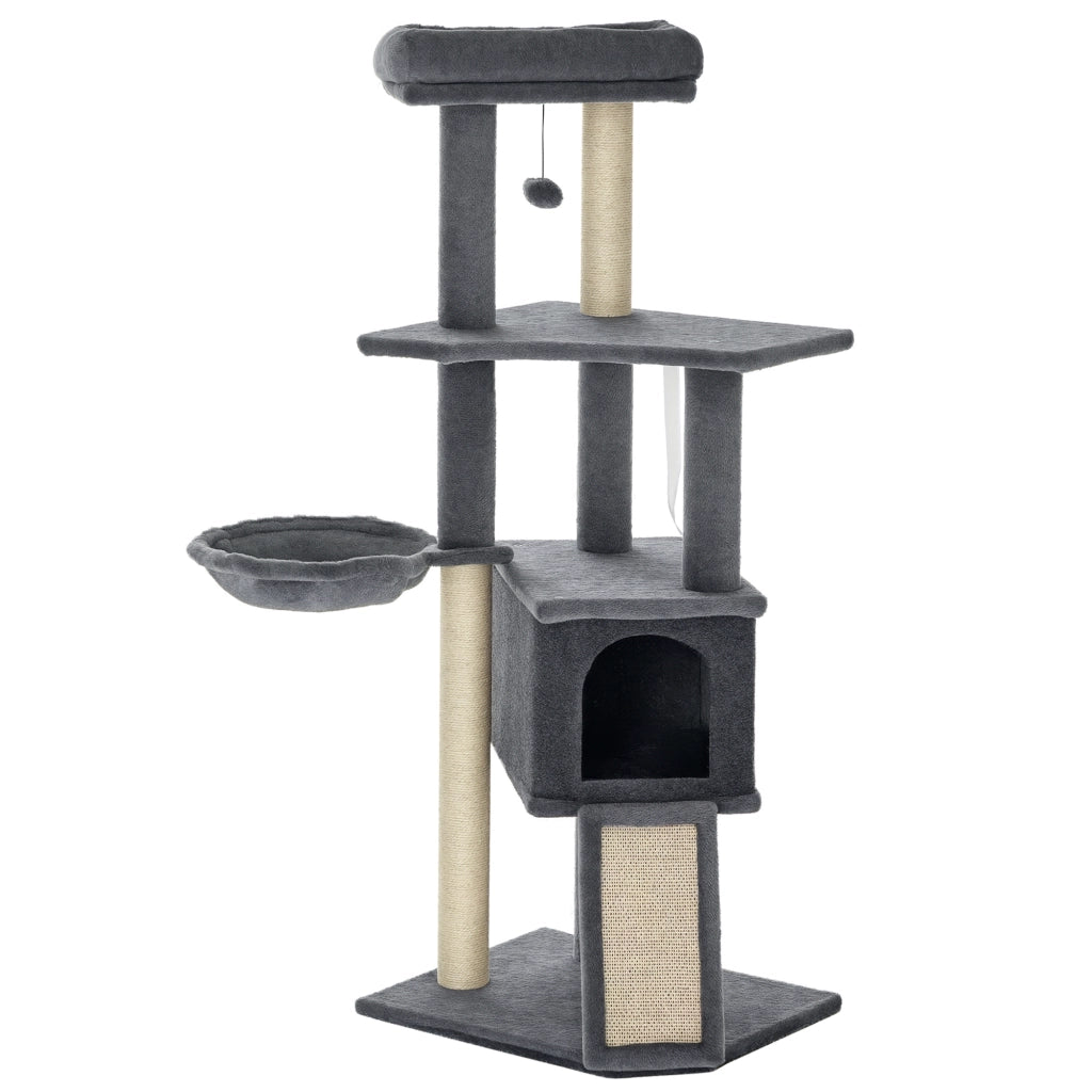 Arbre ¨¤ chat con piattaforme e grattatoi ¨C Minimal ¨C grigio