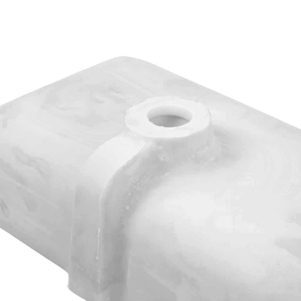 Lavabo ad incasso mineral marmo colore nero opaco mobile composizione bagno *** misure 81x46 cm, confezione 1