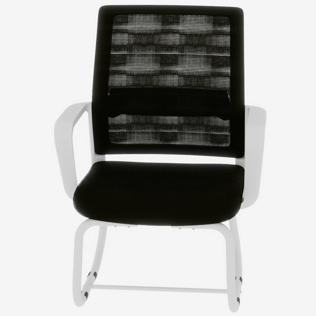 SEDIA Ufficio con schienale in rete 52.0x22.0x56.0 cm Nero Bianco