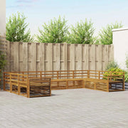 Set divani 9 pcs Naturale Legno di Acacia Massello 3374139