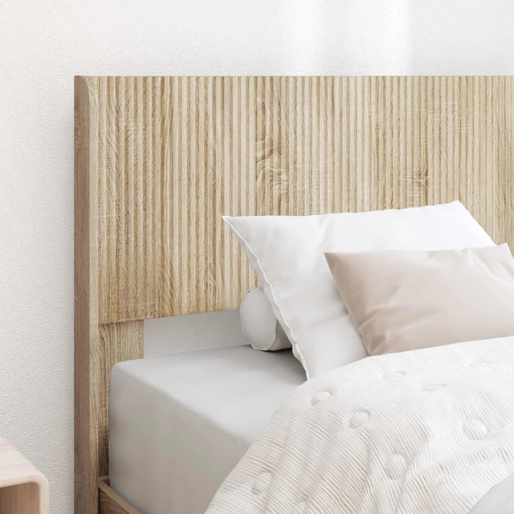 Struttura del letto con stoccaggio e testata Rovere Sonoma 3414261