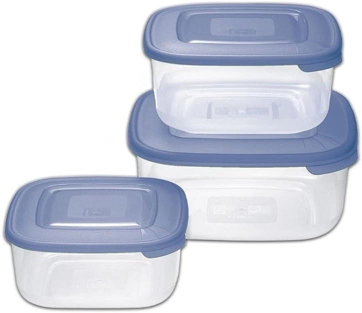CONTENITORE TONDO IN PLASTICA SET 'FRIGO BOX'