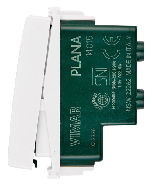 Vimar Plana Interruttore 2P 16AX bianco 14015