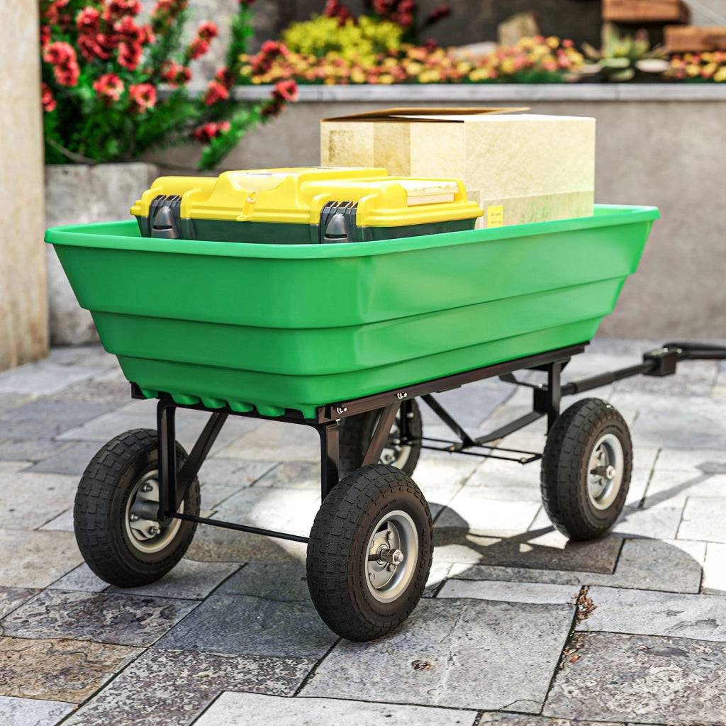 Set 2 Ruote di Ricambio per Carrello e Carriola in Gomma e Acciaio Ø25.5x7.5 cm Foro 16 mm Portata 80 kg Nero per Giardino e Bricolage