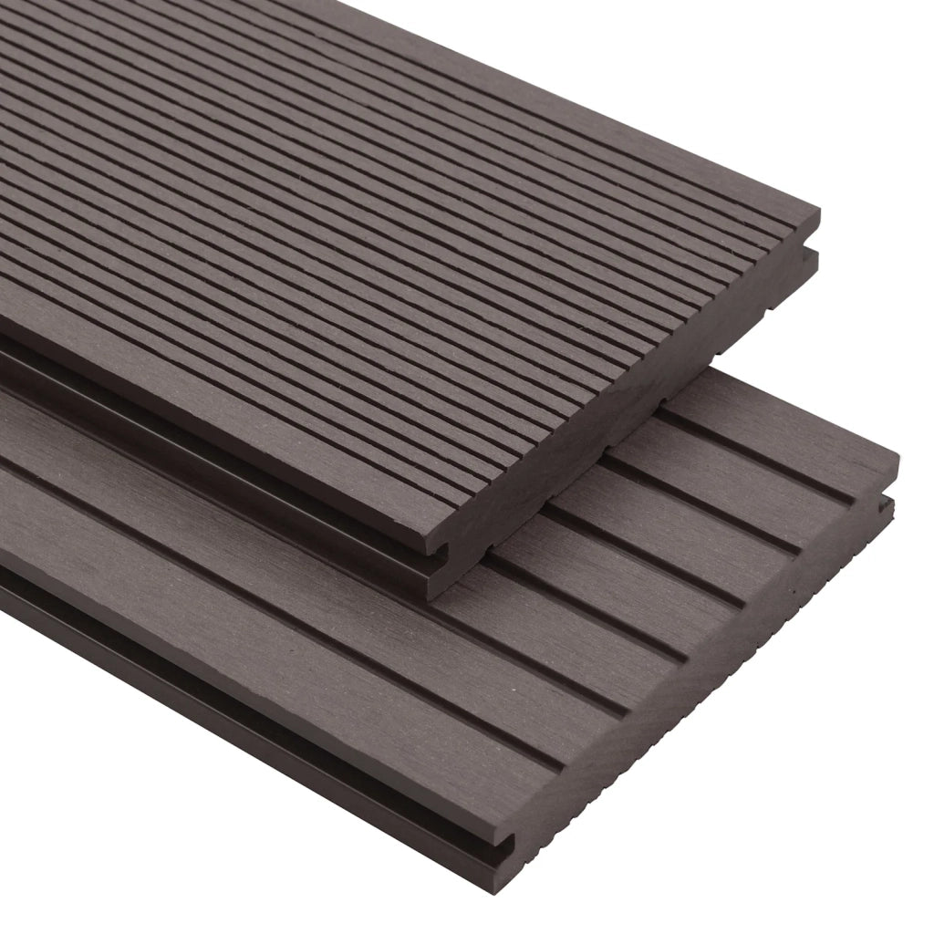 Pavimento da Deck 4 pcs Marrone Scuro WPC 42046655